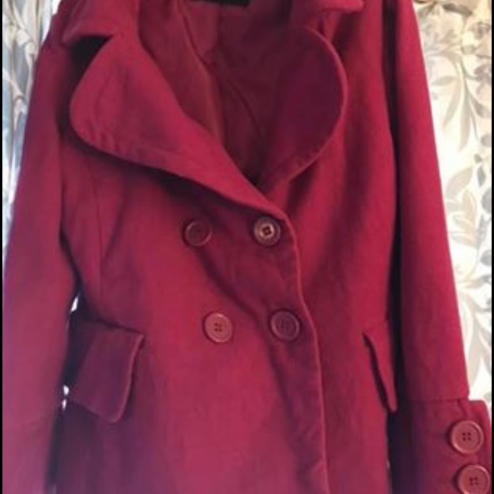 Fuschia peacoat